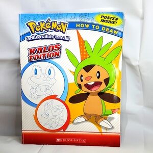 BOOK - Scholastic - Learn To Draw Pokemon, Kalos Edition (No Poster)